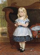 The Brunswick Monogrammist Das Blumenmadchen, monogrammiert (ligiert) und datiert AS (18)71 oil painting